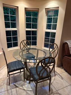 Round Glass Table