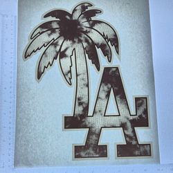 Iron On Heat Transfer  Good For T-shirts Sweaters Jackets T Shirt Design Size Is About 12x10  L.a. #159