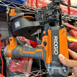 Ridgid Pneumatic Coil Roofing Nailer Used 