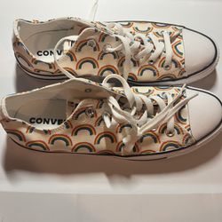 New Converse Pride Chuck Taylor All Star Low Rainbow White Unisex Size M8/W10