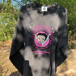Betty Boop Crew Neck Sweatshirt