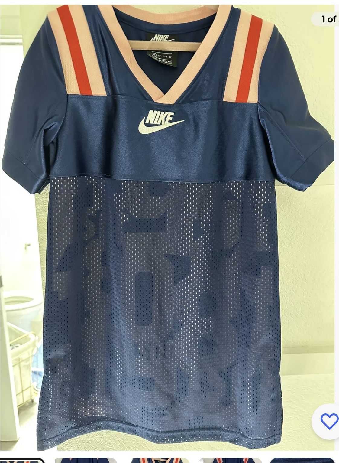 💝NIKE GIRL Jersey Sports Dress Blue & Pink// Xs6-7 Y 🌸 NEW