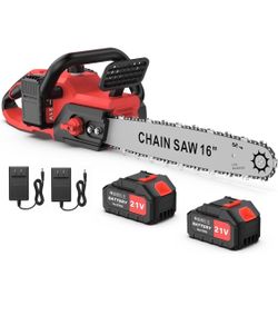 16 Inch Electric Chainsaw Cordless 1350W Brushless Power Chain Saw