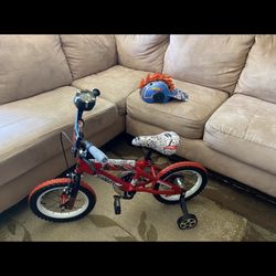 Kids Hot Wheels 14” Bike & Helmet