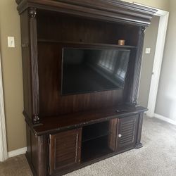 Dark Wood Entertainment Center