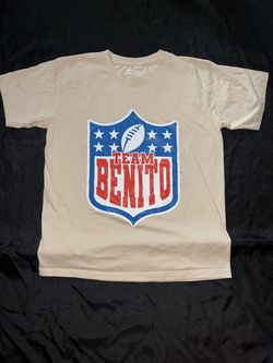 Team Benito Bad bunny Super Bowl t shirt womens size medium