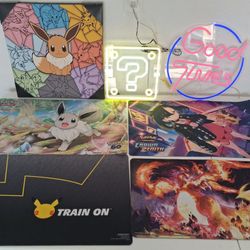 Pokémon play Mat & Neon Signs 