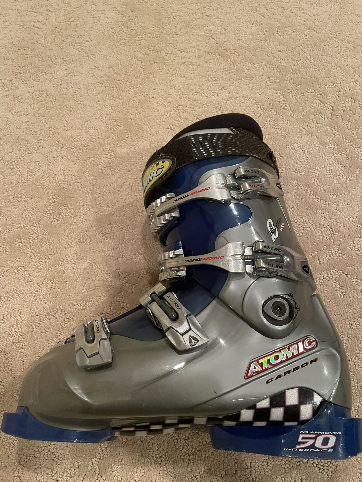 Atomic B Ride 950 Carbon Ski Boots 26.5 8.5 - 9 Mens