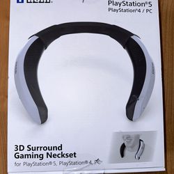 Hori 3D surround Gaming Neckset - Wired Wearable Speaker For PS4, Ps5, Pc