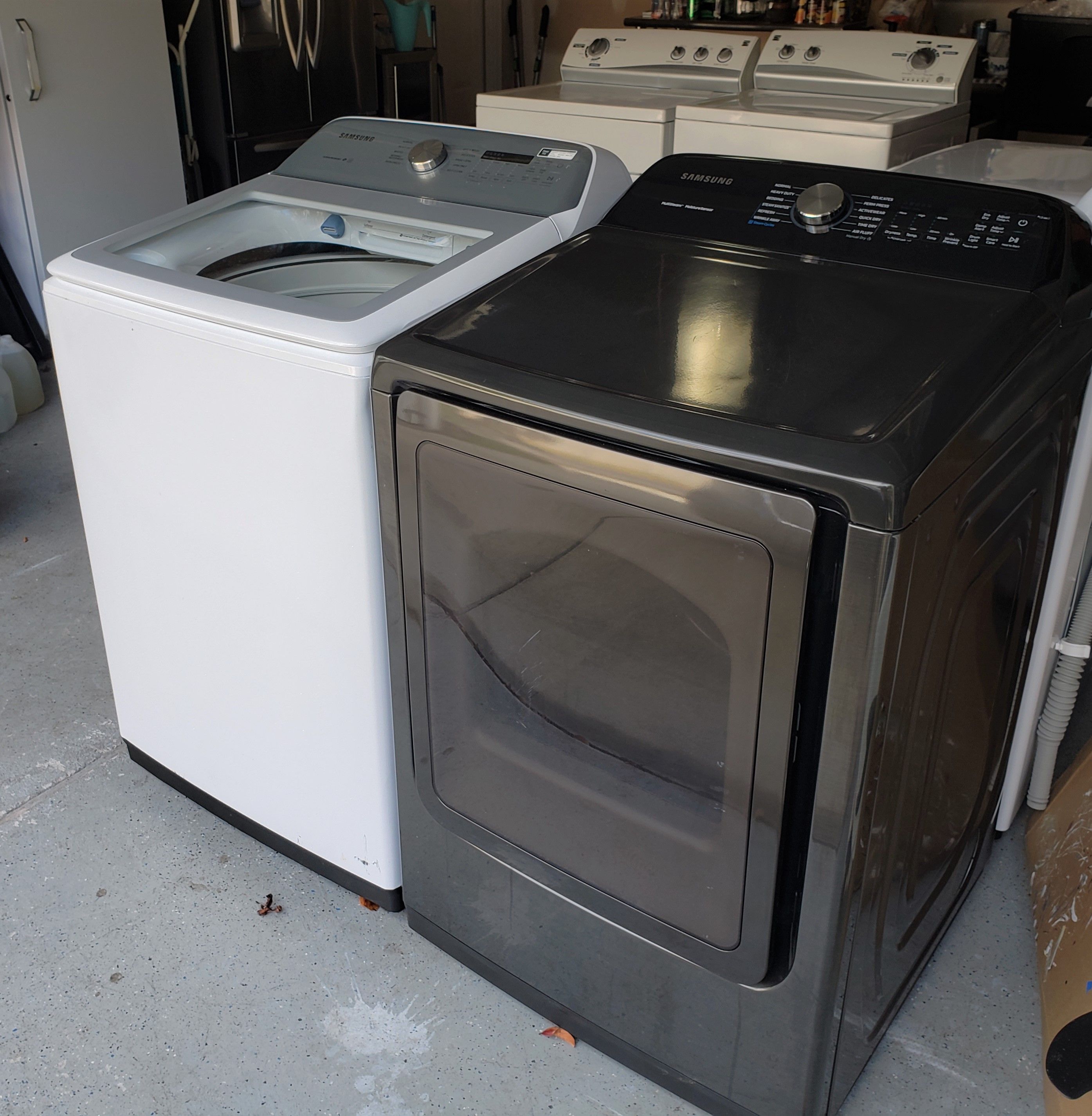 Like New Samsung Top Load Washer & Electric Dryer Set! Can Deliver! Come See Anytime in my VB Garage! Delivery! Military Discount! Near Town Center!