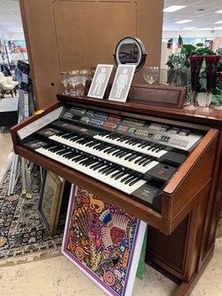 Vintage Double-Manual Electronic Console Organ