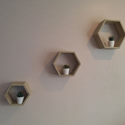Octagon Wall Shelves
