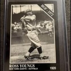 1991 The Sporting News Conlon Collection Ross Youngs #26 New York Giants HOF