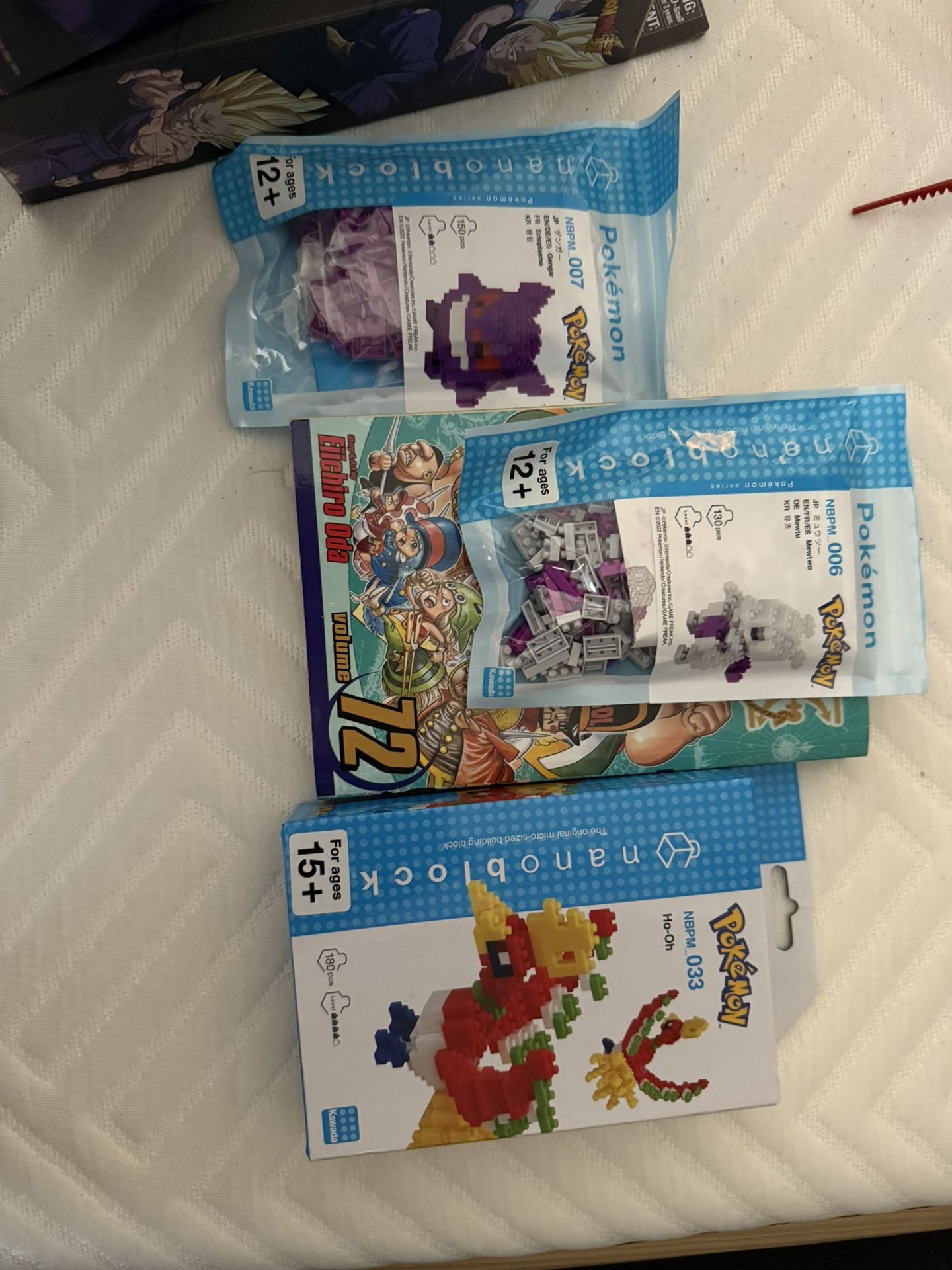 Pokemon Mini Legos And One Piece Book