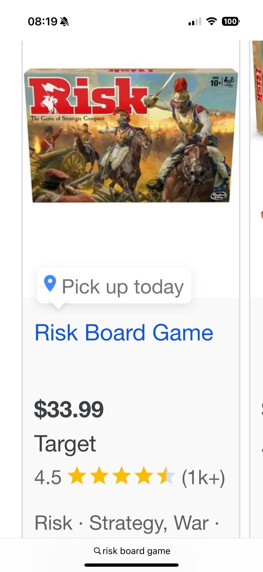 Risk Board Game