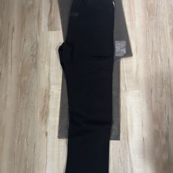 Essential Black Uncuffed Sweatpants 