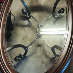 2 Tables 1 Oval Center 1 Round  Corner Table