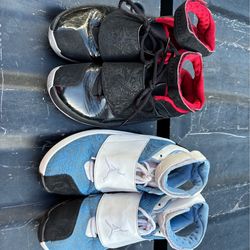 2005 Air Jordan 20 sz 6Y black sz 6.5Y blue