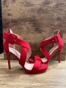 Amazing suede red high heels