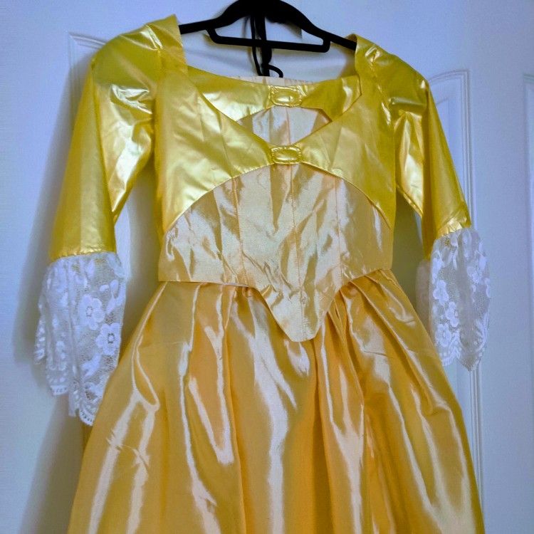 Yellow Princess Dress, Kids Size Large