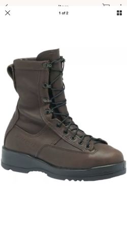 MENS BELLEVILE MILITARY BOOTS BROWN SZ 8 & 11