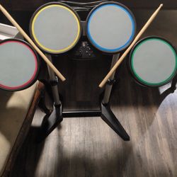 Rock Band Harmonix Wired Drum Kit Set PS2/PS3 822148 NO PEDAL, Tested Works