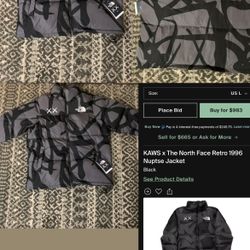 KAWS x The North Face Retro 1996 Nuptse Jacket