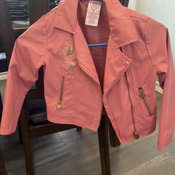 5t Pink Unicorn Leather Jacket 