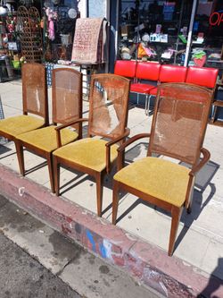 Lenoir Chair Company Set Of 4 Cane Backs