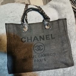 Chanel Deauville cloth tote