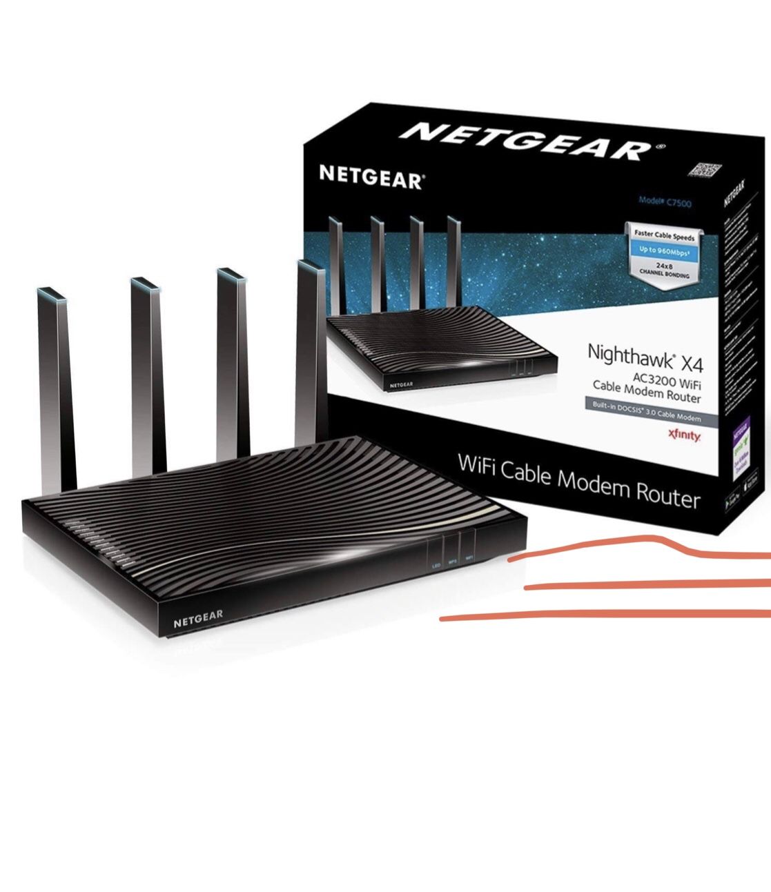 WiFi cable modem router
