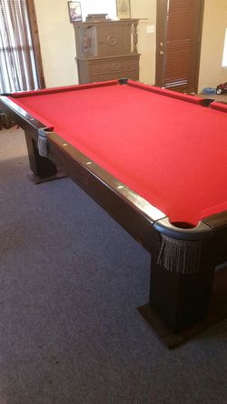 Pool table with new top