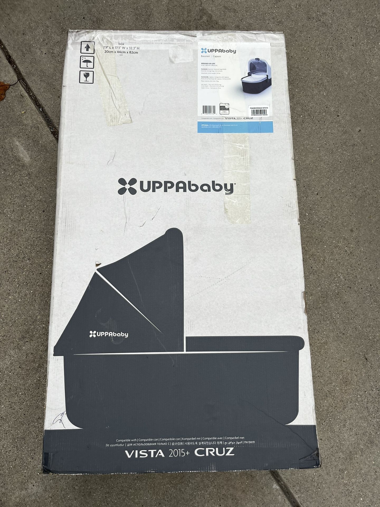 UPPAbaby VISTA 2015+ CRUZ Bassinet 0918-BAS-US-LOC