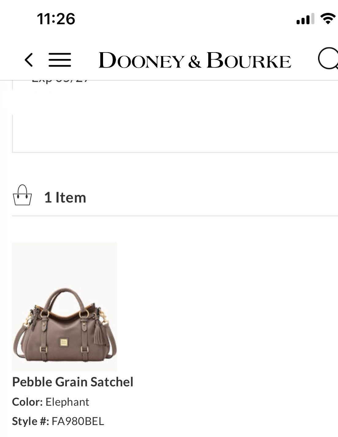 New Dooney And Bourke Leather Satchel Value $370