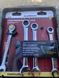 Gearwrench SAE ratcheting wrenches