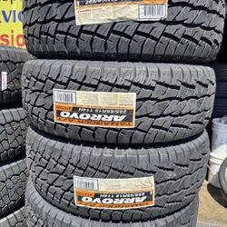265 65 18 vendo un set de llantas nuevas con garantía marca ARROYO