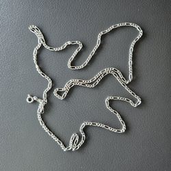 Sterling silver 925 Italy  figaro chain