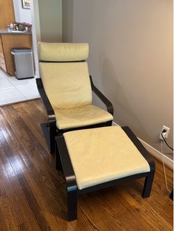 Ikea Poang Chair with Footrest