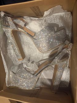 Steve Madden Rhinestone Platform Heels
