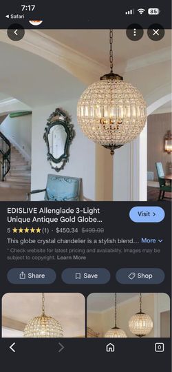 Chandelier hand made wit crystals
