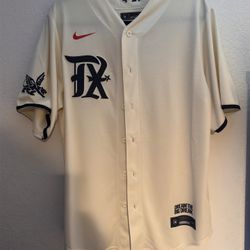 Bruce Bochy Rangers Jersey