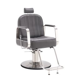 Grey Leather All Purpose Salon Chair 