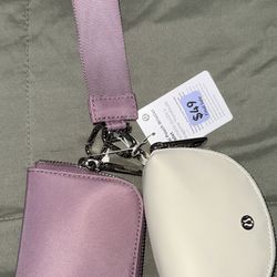Lululemon Purple and White Wristlet Set