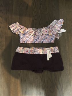 NWT ruffle two piece