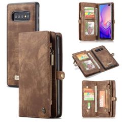 Caseme Wallet Case S8 Credit Card Slots,Detachable Flip Zipper Leather