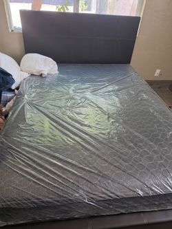 Queen size mattress and frame