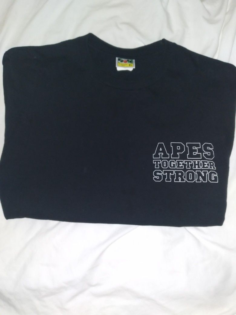 A BATHING APE MULTICOLOR CAMO TEE