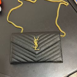 YSL Mono Grain Purse 