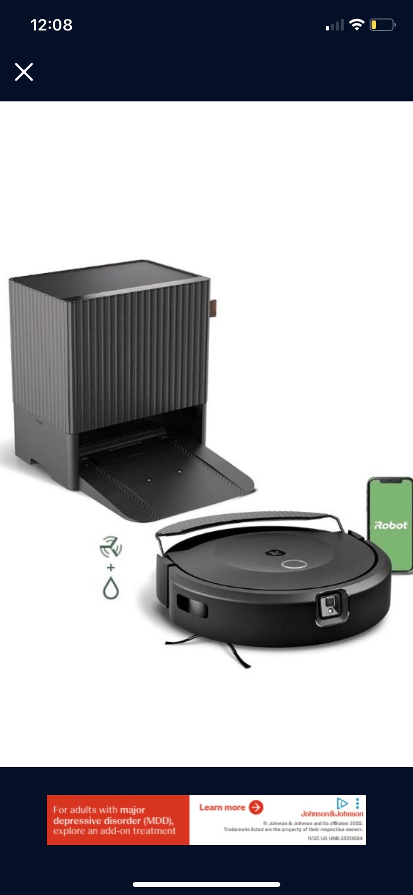 iRobot Roomba Combo 10 Max Robot Vacuum and Mop + AutoWash Dock