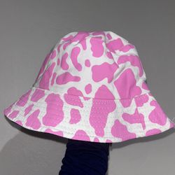 Pink Cow Bucket Hat